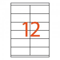 12 etiquetas adhesivas