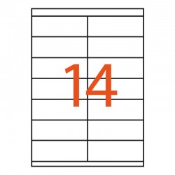 14 etiquetas adhesivas