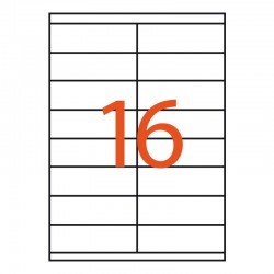 16 etiquetas adhesivas