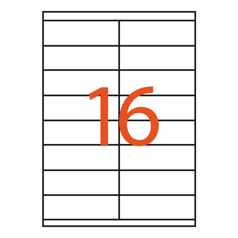16 etiquetas adhesivas