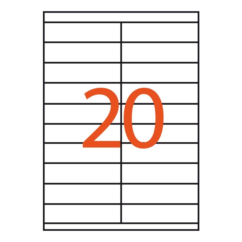 20 etiquetas adhesivas