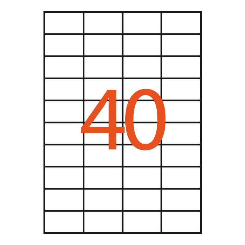 40 etiquetas adhesivas