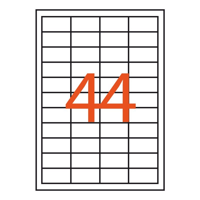 44 etiquetas adhesivas