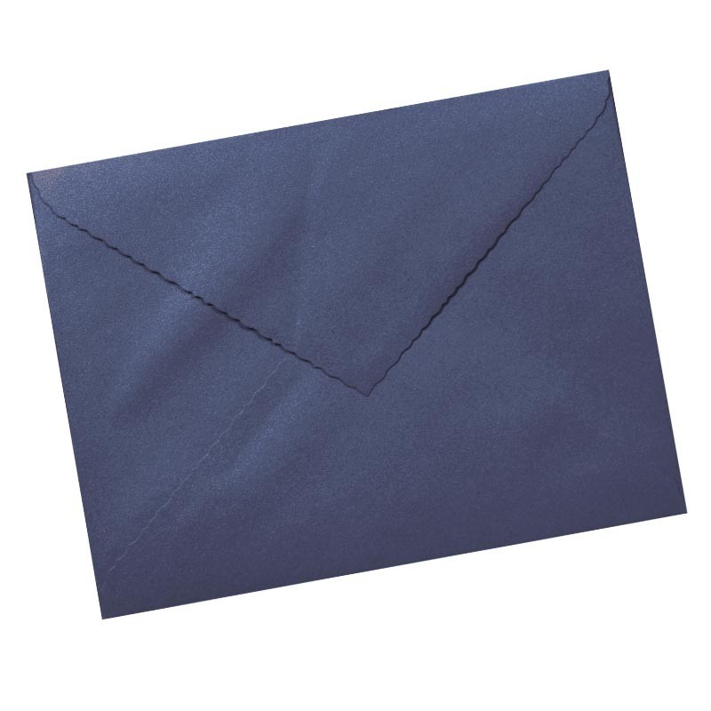 Sobre 160x220 azul metalizado