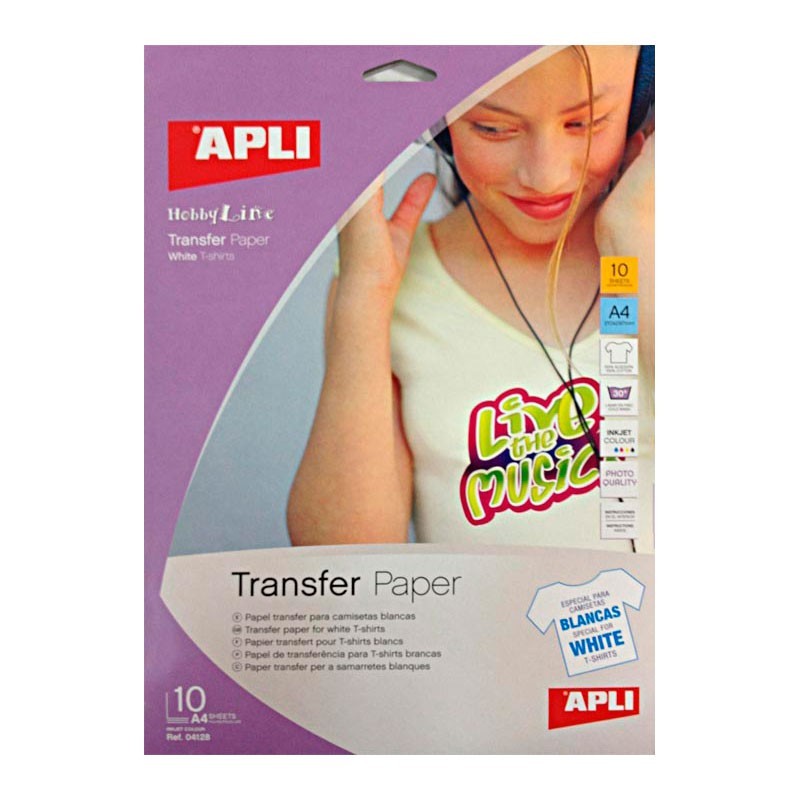 Papel transfer (para camisetas blancas)