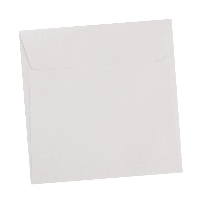 Sobre 170x170 Majestic blanco metálico