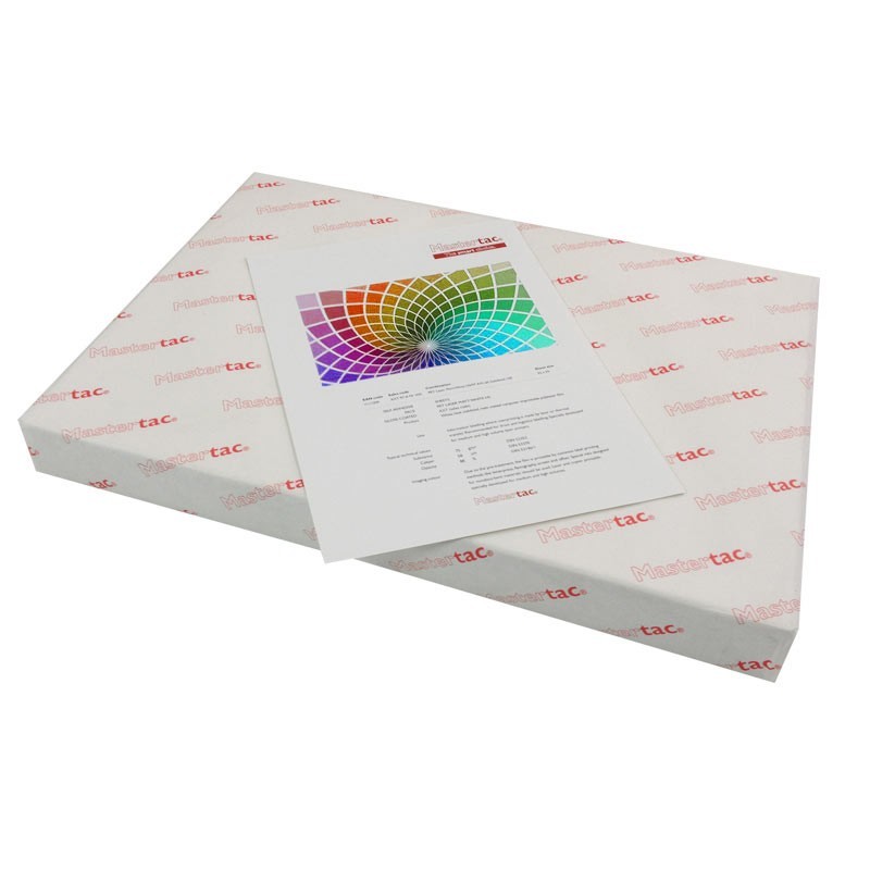 Adhesivo poliéster blanco brillo (Mastertac)