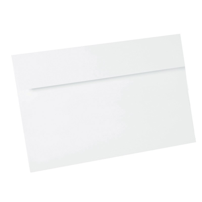 Sobre 162x229 Conqueror Contour blanco brillante