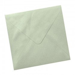 Sobre 170x170 verde claro metalizado
