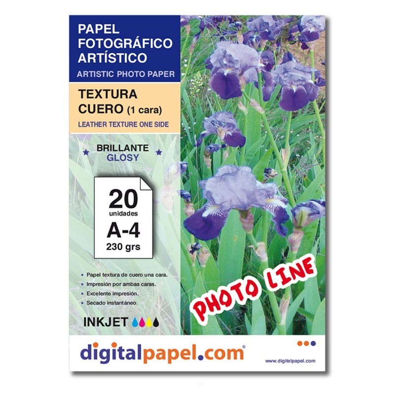 Papel textura cuero (50 hojas)