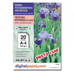 Papel textura estriada (50 hojas)