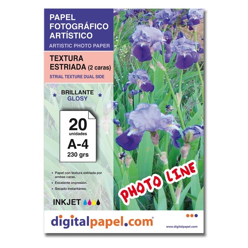 Papel textura estriada (50 hojas)