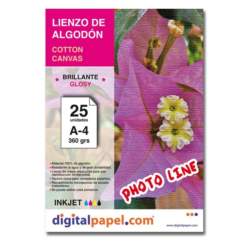 Lienzo de algodón (25 hojas)